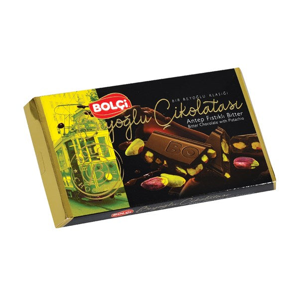 Bolci Dark Chocolate Bar With Whole Pistachios (150g / 5.29oz)