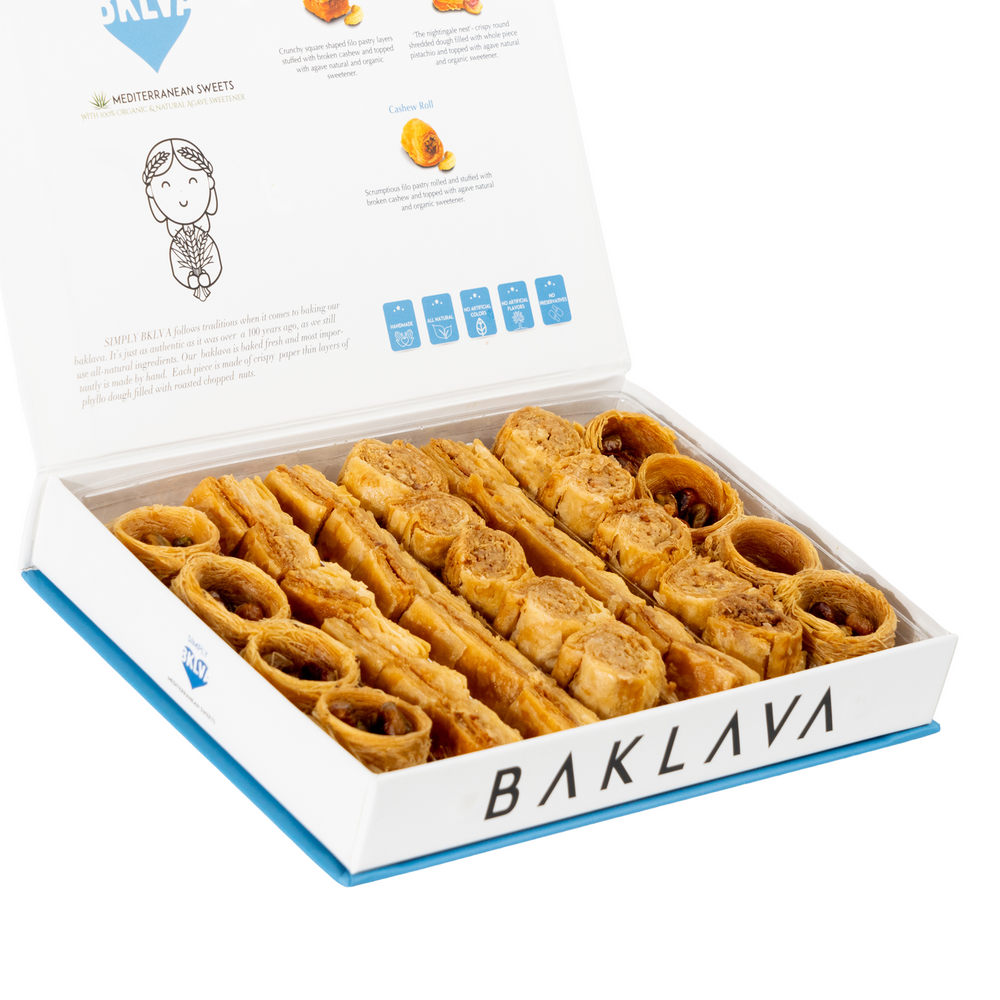 No Sugar Added Simply Baklava Sweetened With Agave Syrup (35 - 40 Pieces / 350g) 2 PACK