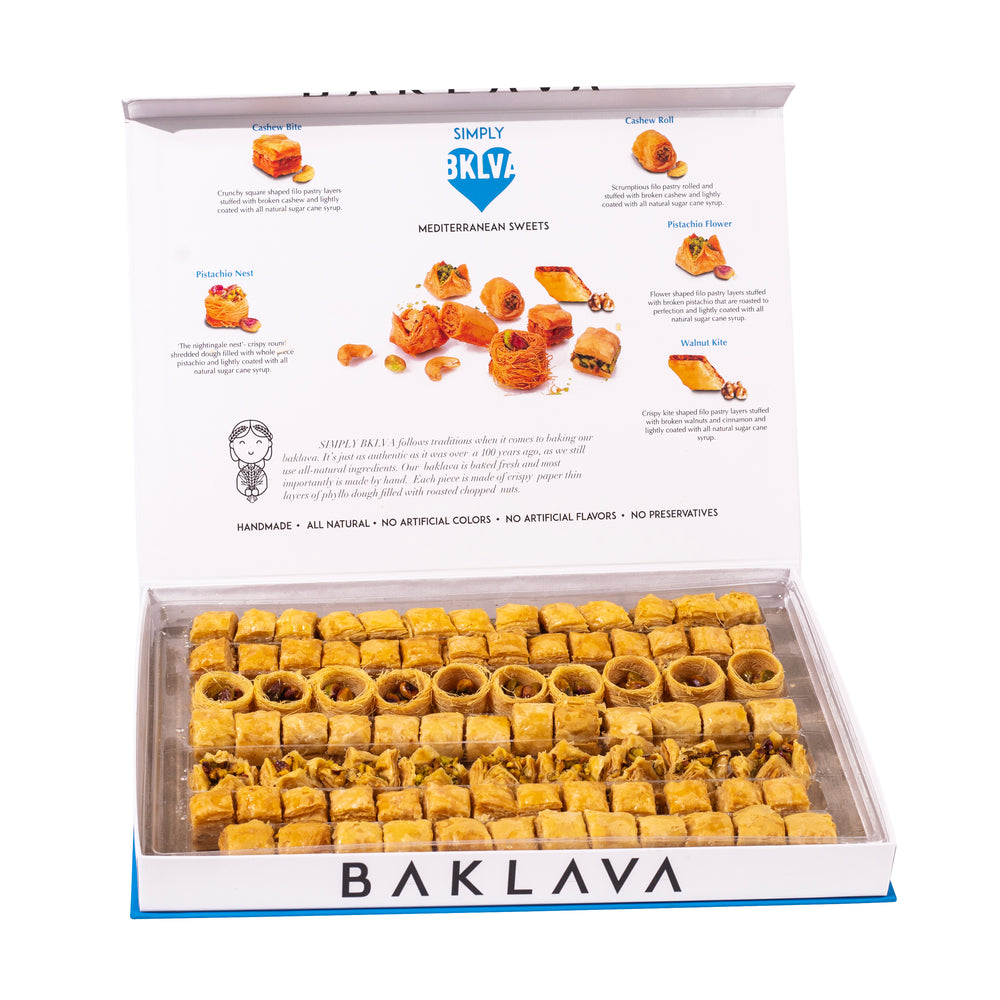 Simply Baklava Mediterranean Sweets Party Size (90 Pieces / 900gr)