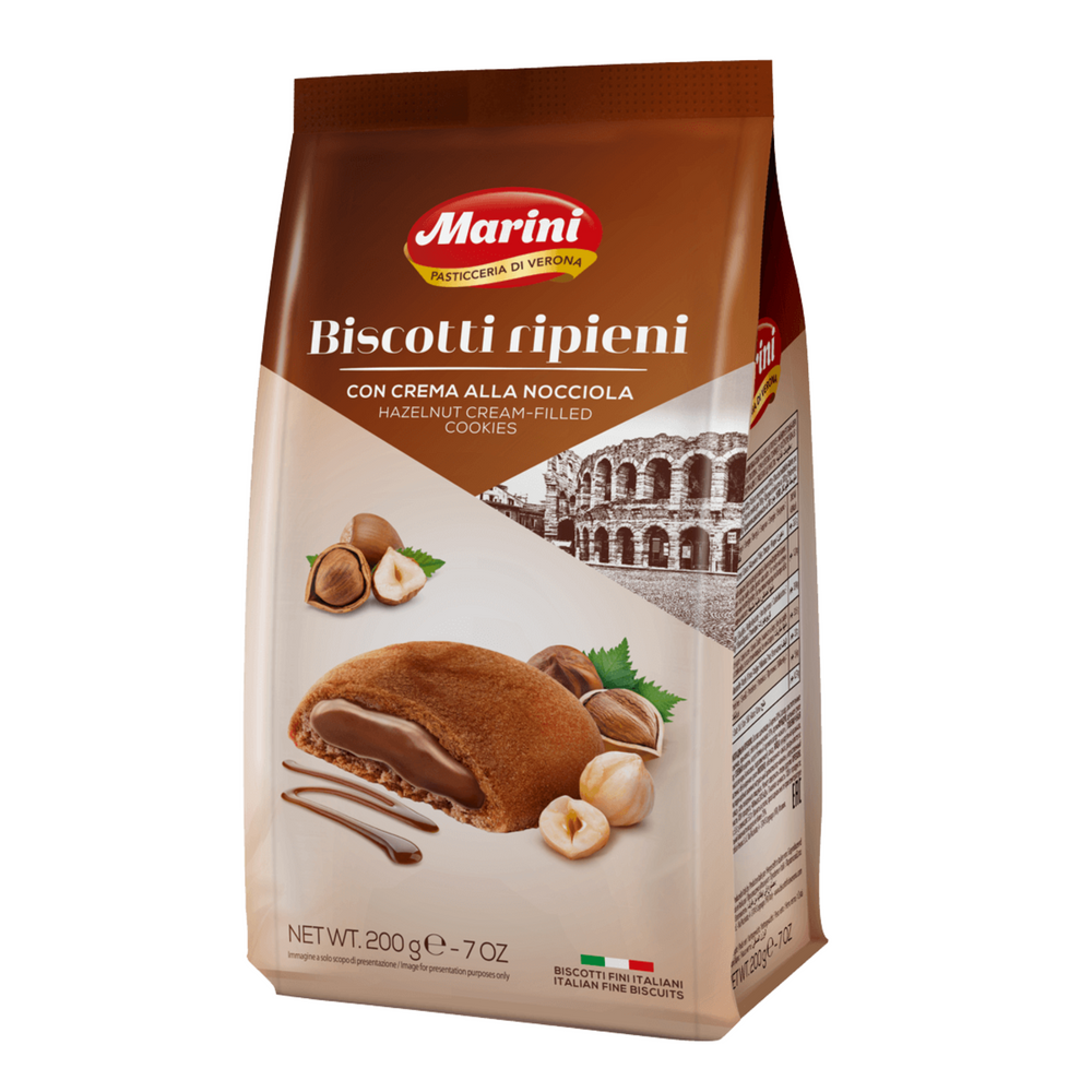 Marini Moncremi Hazelnut Cream Filled Cookies (12 Pieces / 200g)