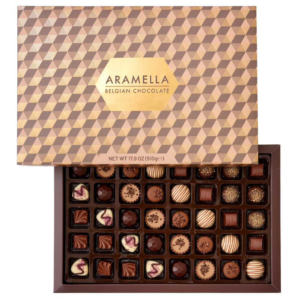 Aramella Belgian Chocolate Gold Box (40 Pieces / 17.6oz)