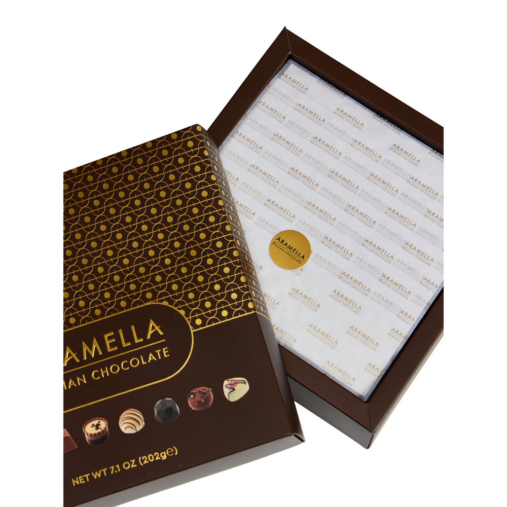 Aramella Belgian Chocolate Brown Box (16 Pieces / 7.1 oz / 20g)