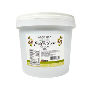 Aramella Gourmet Italian Pistachio Cream 50% – 5kg Bucket