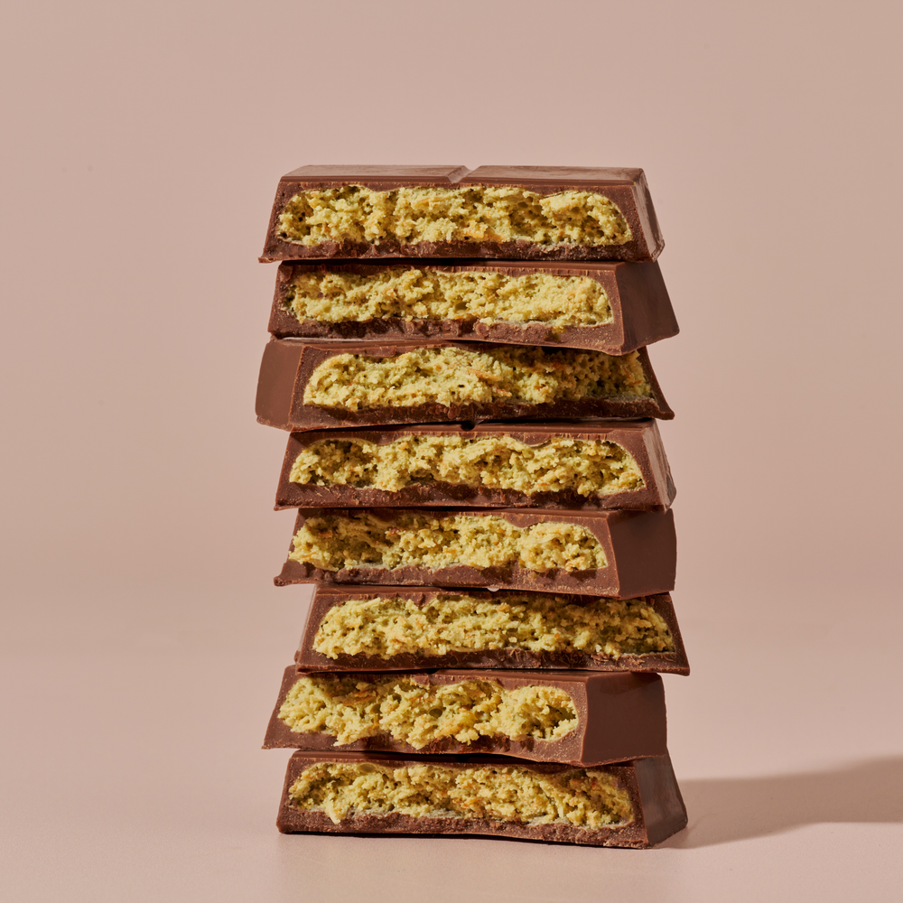 Meronne Premium Dubai Chocolate Bar - Milk Chocolate With Pistachio Cream & Kadayif - 7oz