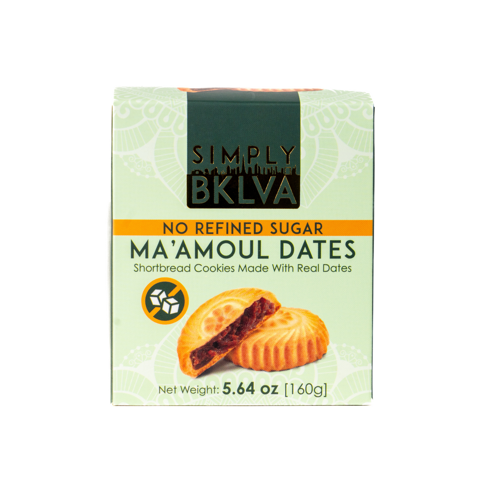 No Refined Sugar Ma'amoul Dates - Shortbread Cookie Made With Real Dates & Sweetened With Agave Syrup (4 Pieces / 160g)