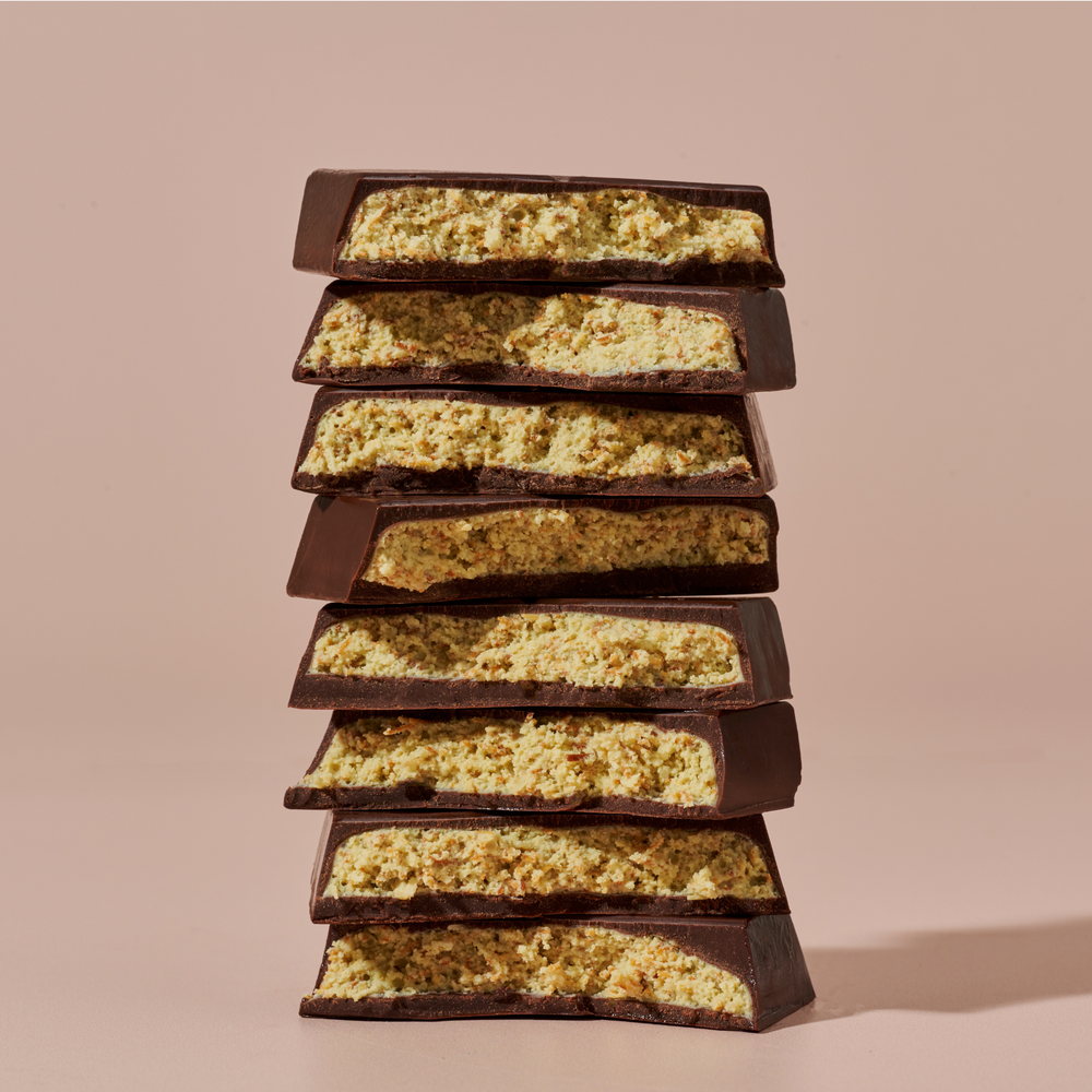 Meronne Premium Dubai Chocolate Bar - Dark Chocolate With Pistachio Cream & Kadayif - 7oz