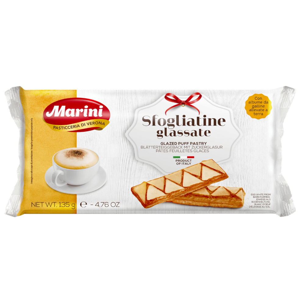 Marini Sfogliatine Glassate - Glazed Puff Pastry (21 Pieces / 200g)