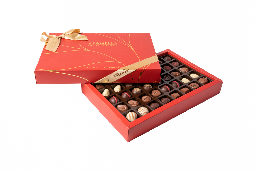 Aramella Belgian Chocolate Red Box (40 Pieces / 17.6oz)