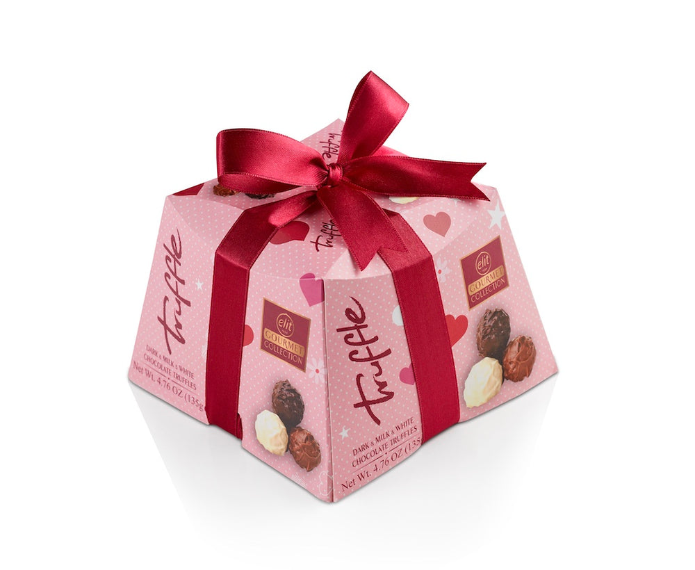 Elit Pink Valentine's Day Collection Chocolate Truffles (9 Pcs / 135gr / 4.7oz)