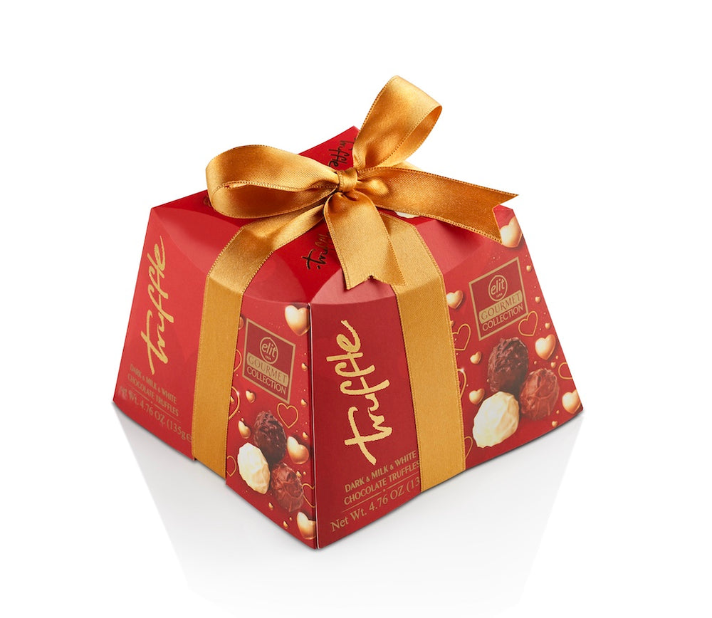 Elit Red Valentine's Day Collection Chocolate Truffles (9 Pcs / 135gr / 4.7oz)
