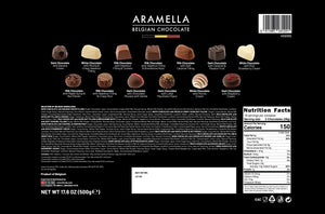 Aramella Belgian Chocolate Diamond Black Box (40 Pieces / 17.6oz)