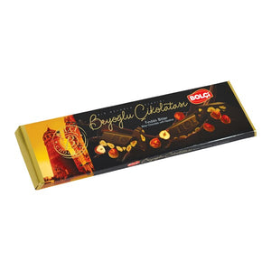 Bolci Dark Chocolate Bar With Whole Hazelnuts (300gr / 10.58oz)