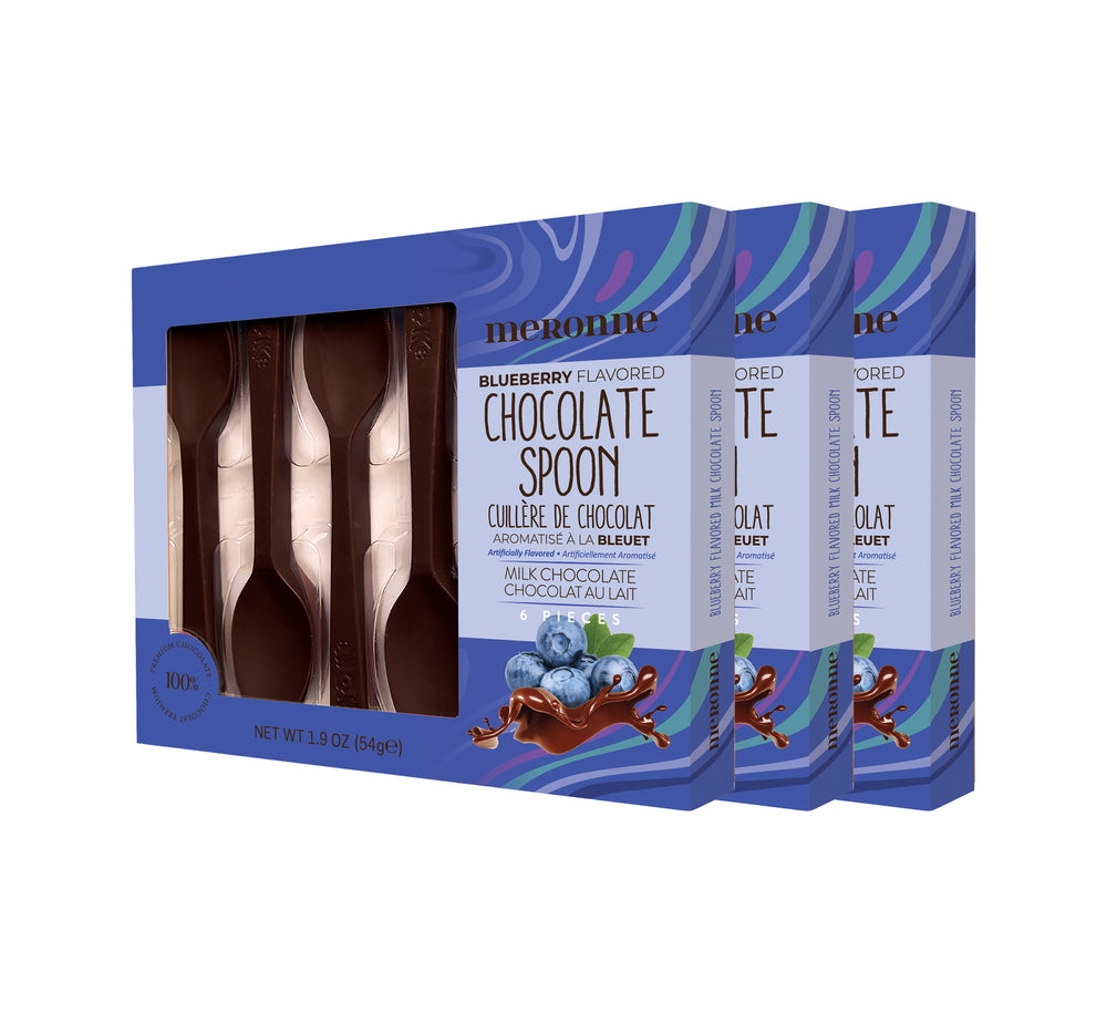 Blueberry Flavored Milk Chocolate Spoon (3 PACK)