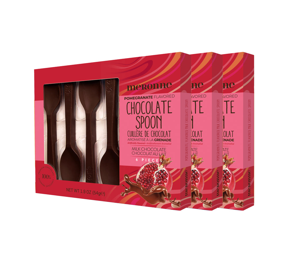 Pomegranate Flavored Milk Chocolate Spoon (3 PACK)