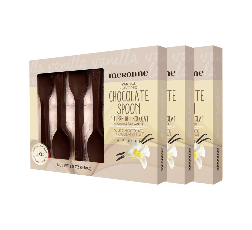 Vanilla Flavored Milk Chocolate Spoon (3 PACK)